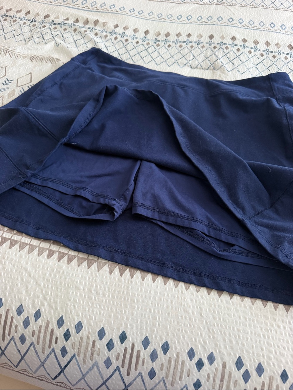 Lands' End Navy Casual Mini Skirt - Picture 3 of 6